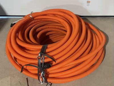 HALF PRICE OF RETAIL! BRAND NEW 250’ Roll of 1” HDPE Indoor/Outdoor Conduit With Pull Tape