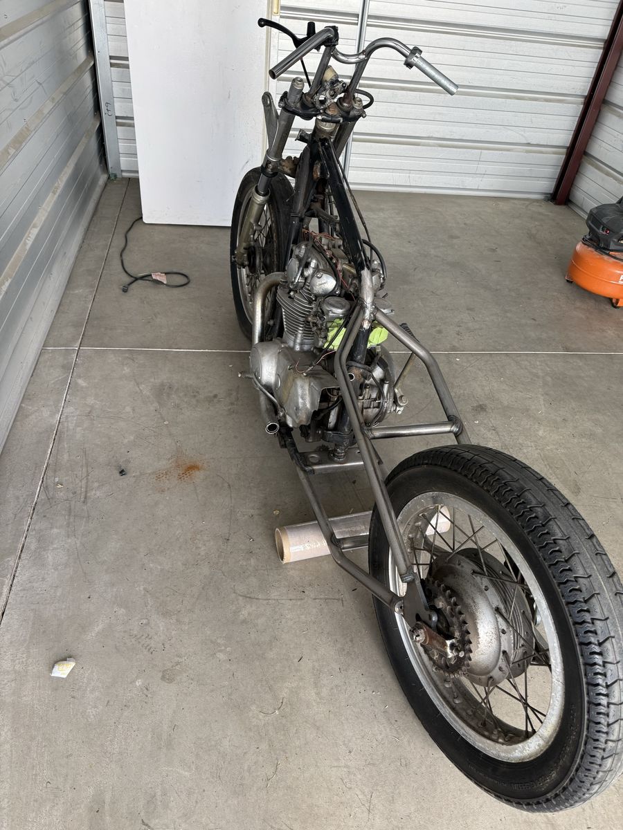 Vintage Yamaha XS650 Motorcycle Chopper Project Hardtail Frame