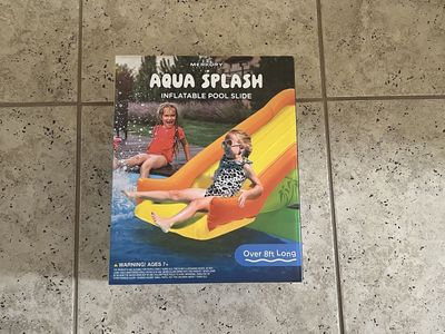 NEW: Aqua Splash Inflatable Pool Slide