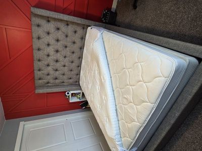 Queen Bed with Mattress and Box Spring