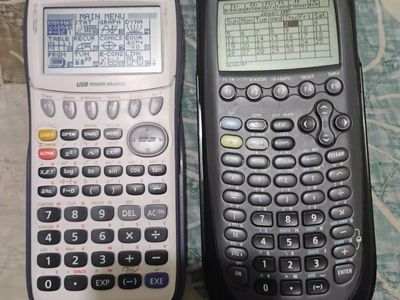 2 Graphing type Calculators
