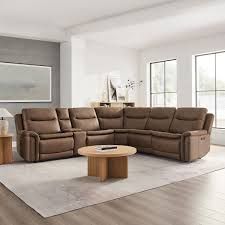 Simms Fabric Power Reclining Sectional with Power Headrests 1783052 #106113