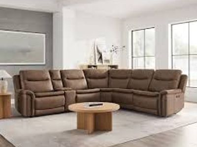Simms Fabric Power Reclining Sectional with Power Headrests 1783052 #106113
