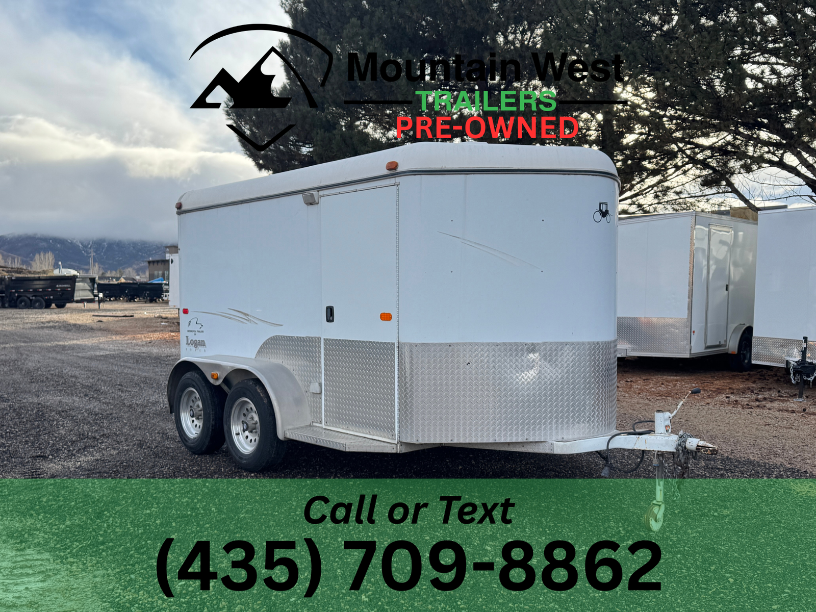 2001 USED Logan Coach 6.5X12 Motorcycle Enclosed Trailer