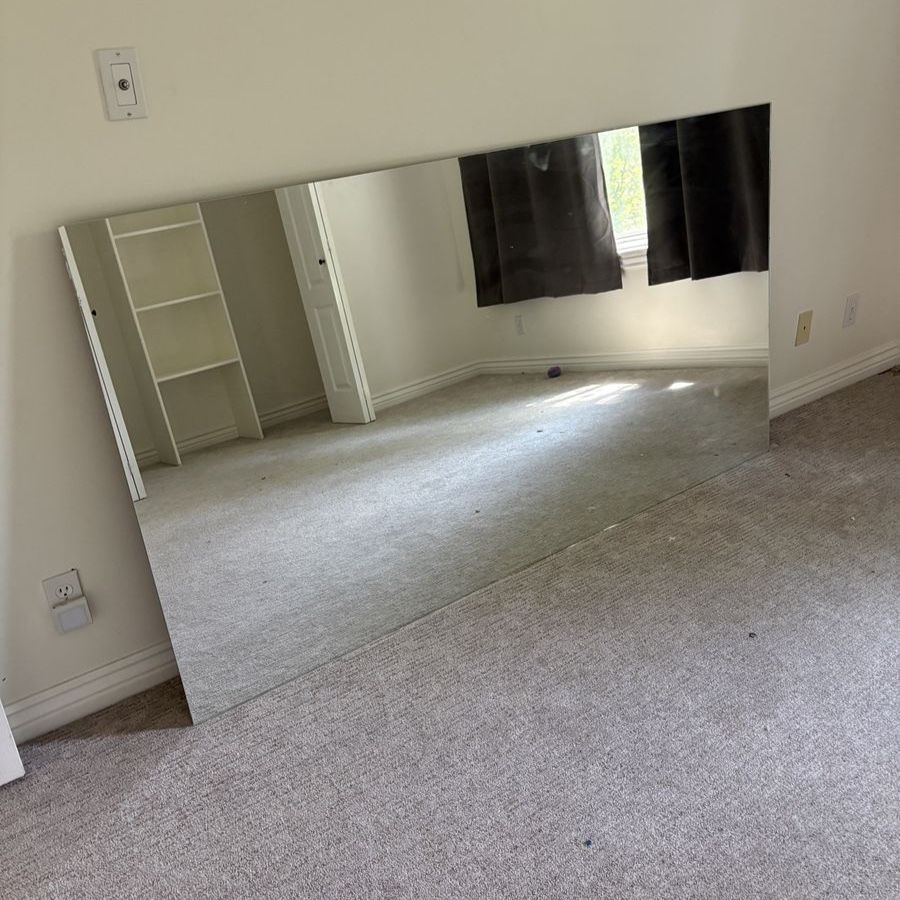 Massive mirror for bathroom or workout room