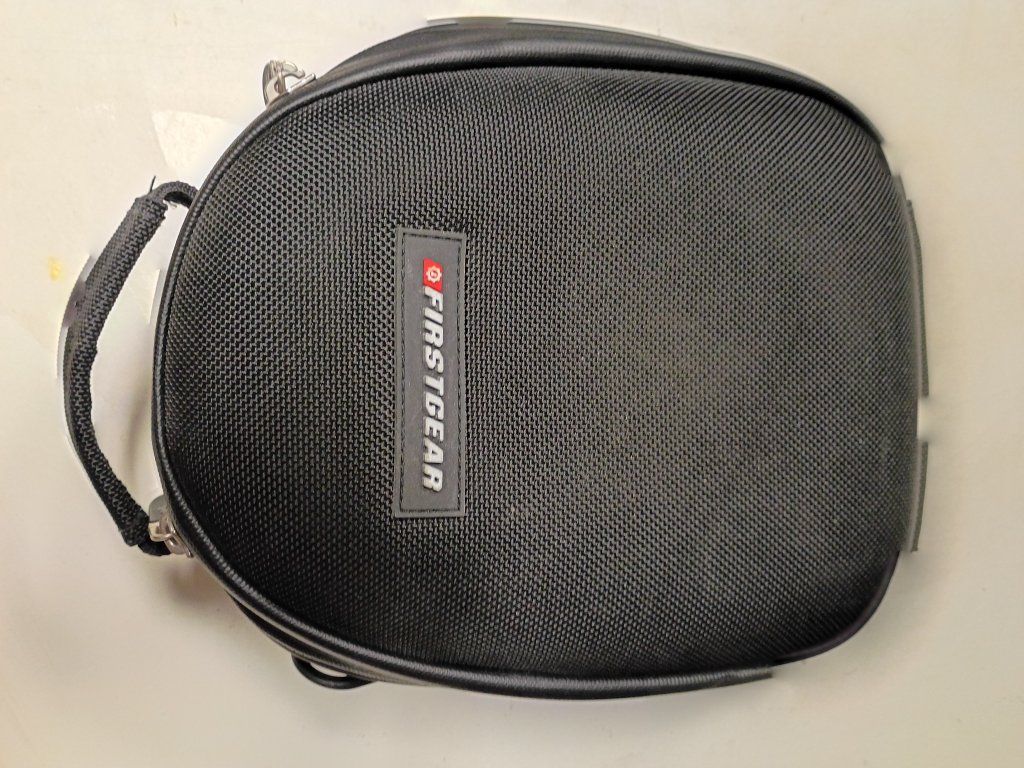 Firstgear Motorcycle Tank Bag with Clear Map/GPS Window - Black, Compact Size