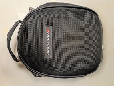 Firstgear Motorcycle Tank Bag with Clear Map/GPS Window - Black, Compact Size