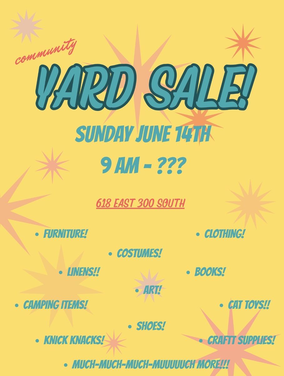 Multi Household Yard Sale