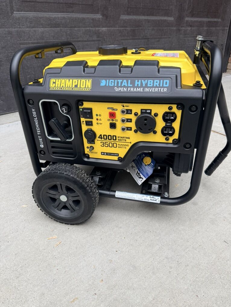 New Champion 3500/4000W Gas Generator