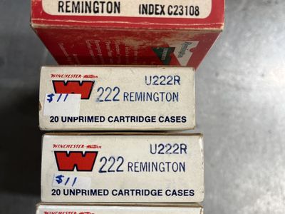222 Remington Ammo And Brass.