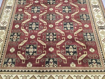 New 8' x 10' Handknotted Wool Rug, Indo Kazak