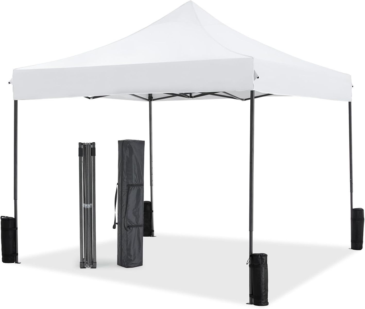 NEWBULIG 10x10 FT Pop Up Canopy Shelter White