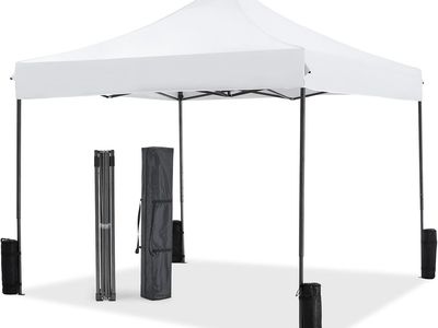 NEWBULIG 10x10 FT Pop Up Canopy Shelter White