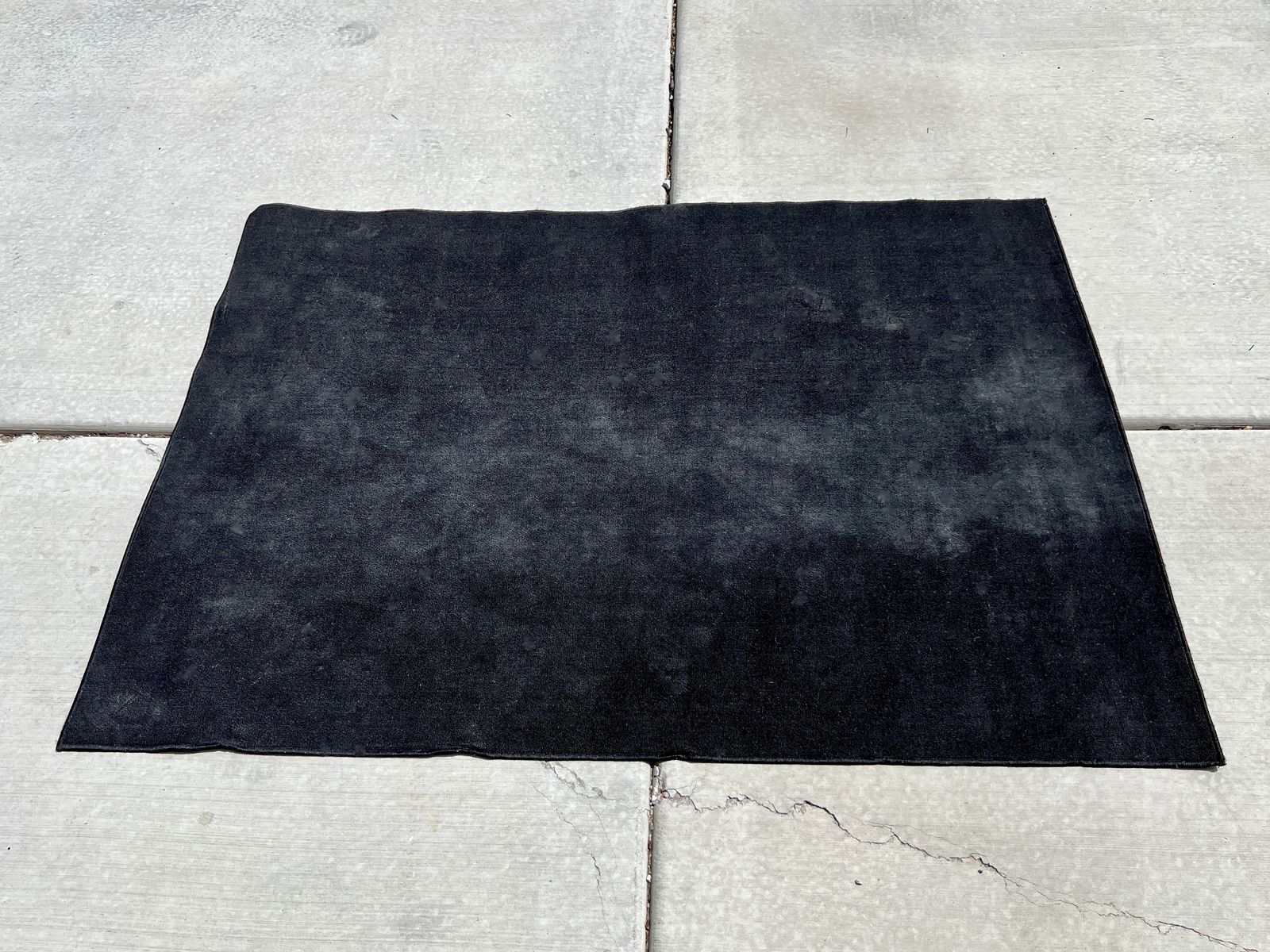 Black Area Rug   5' x 6'10"
