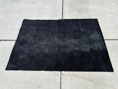Black Area Rug 5' x 6'10"