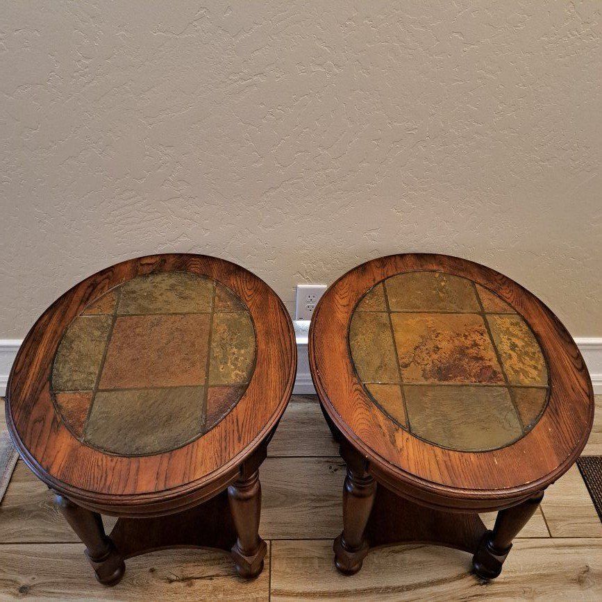 Solid Wood End Tables