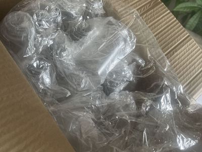 Unbranded Clear Square Plastic Bottles - Empty Drink Containers, New, Bulk Lot
