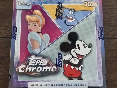 2026 Topps Chrome Disney mega Box - Cinderella, Genie, Mickey
