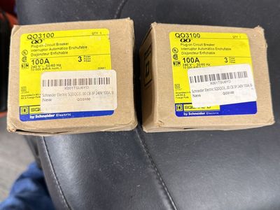 Square D QO3100 3 pole breakers
