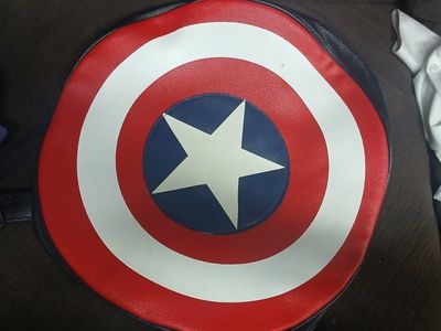 Captain America Shield Backpack / Shoulder Bag - Red, White & Blue Marvel Comics Fan Gear