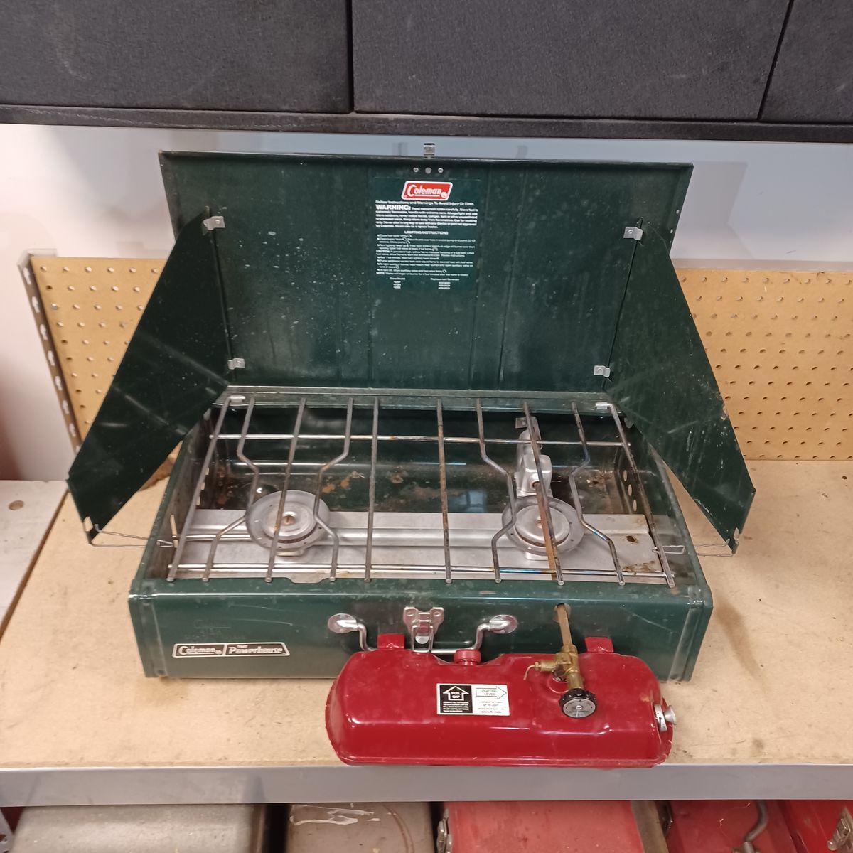 Coleman stove. Camping ready
