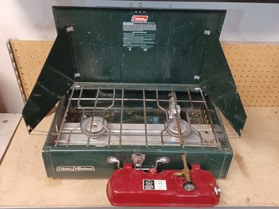 Coleman stove. Camping ready