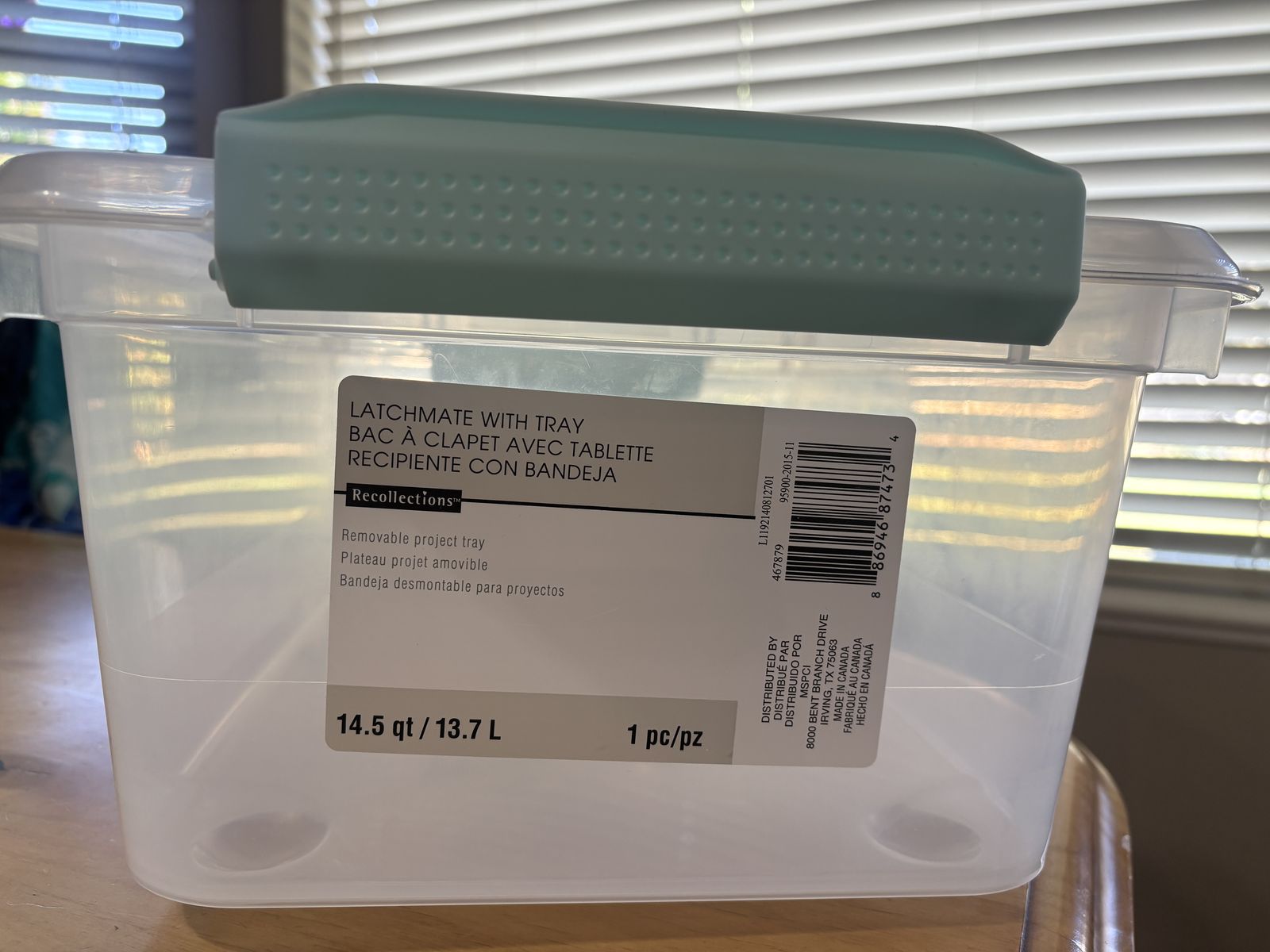 Recollections Brand Craft Storage Container with removable tray