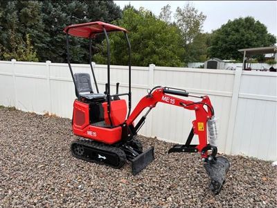 Brand New 2026 ME15 Mini Excavator Red Compact Tracked Digger with Canopy