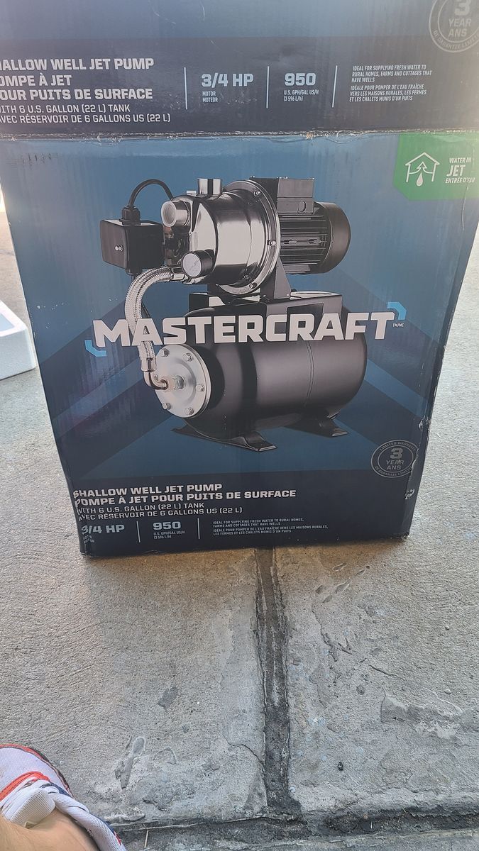 Mastercraft shallow well pump