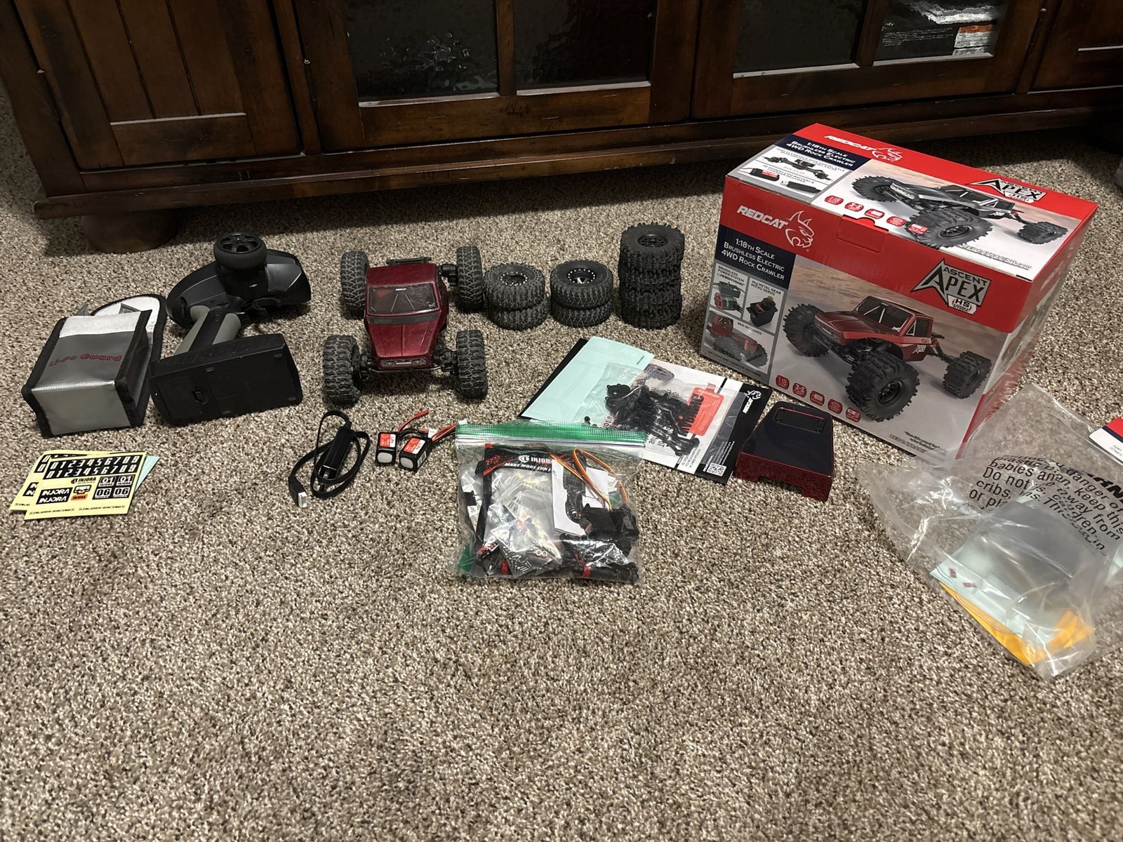 Redcat Ascent Apex 1/18 Scale Brushless RC Rock Crawler with Extras