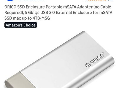 ORICO SSD Enclosure Portable mSATA Adapter
