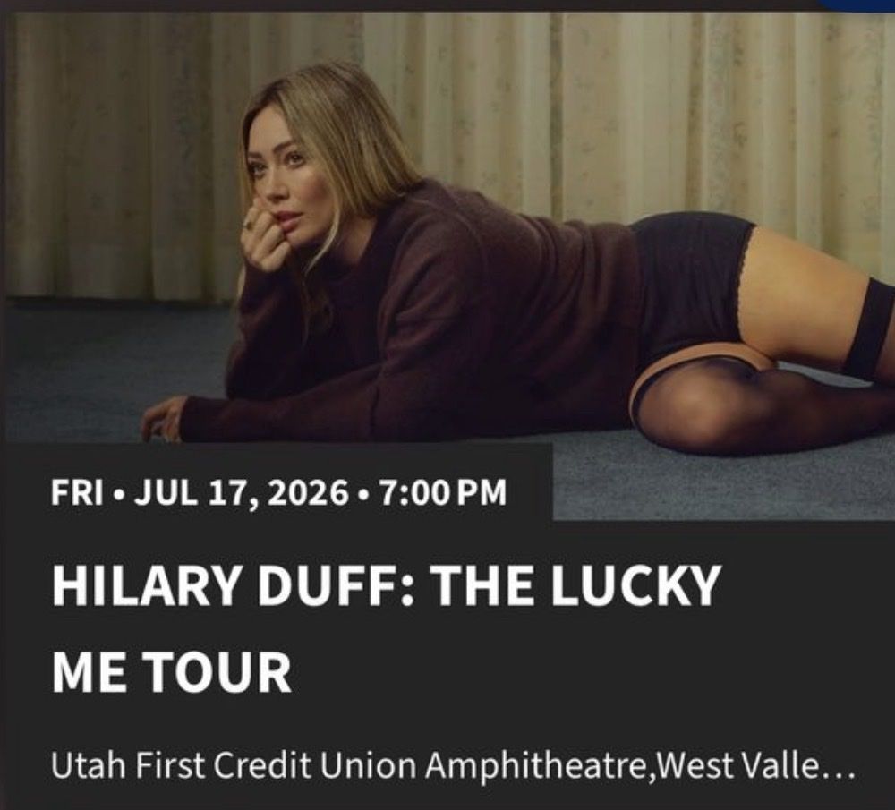 Hilary Duff: 2 GA Lawn Tickets