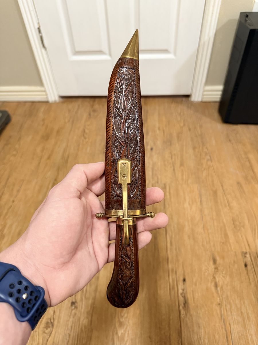 Vintage Hand Carved Dagger - Made In India