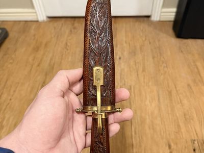Vintage Hand Carved Dagger - Made In India