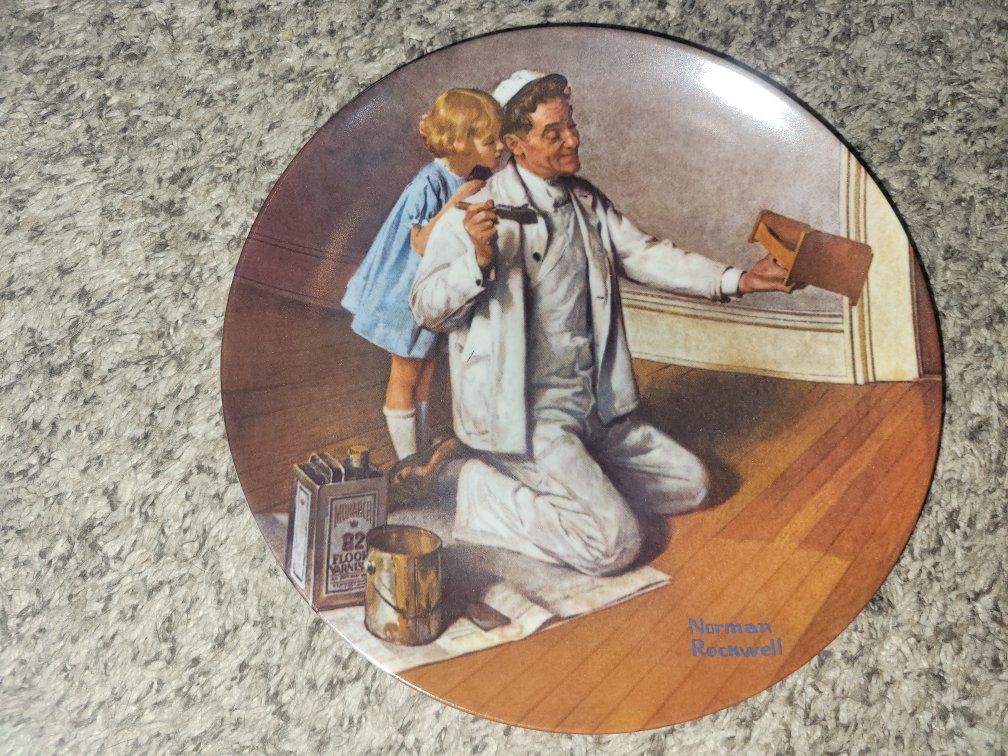 Normal Rockwell "The Painter" Collectors Plate