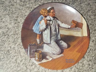 Normal Rockwell "The Painter" Collectors Plate