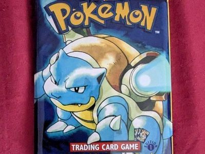 1st Edition Pokemon Base Set Booster Pack Blastoise Artwork Sealed 1999 Wizards of the Coast