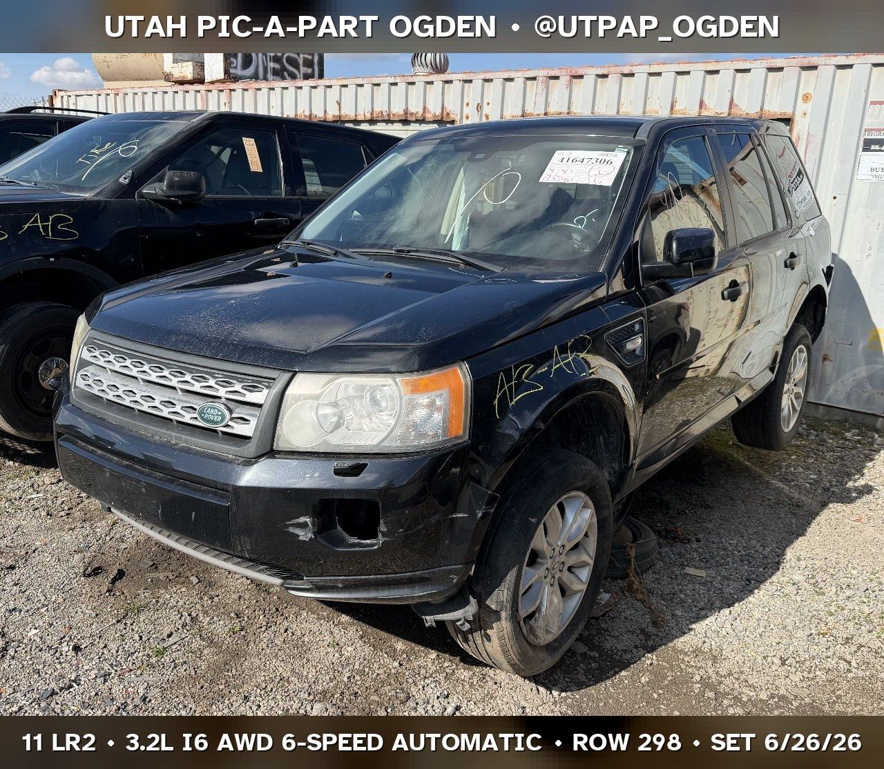 2011 Land Rover LR2 Parts - UTPAP Ogden