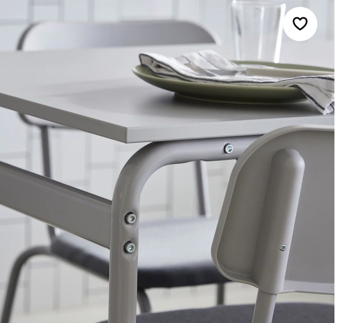 Grey IKEA Table