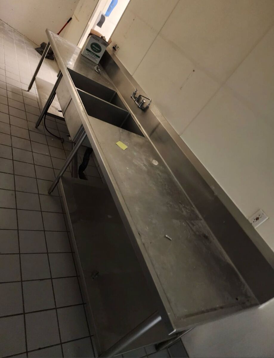 Commercial 10' 2 Compartment sink