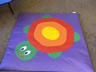 Colorful Turtle Play Mat - Soft & Durable Floor Mat for Kids Learning & Play
