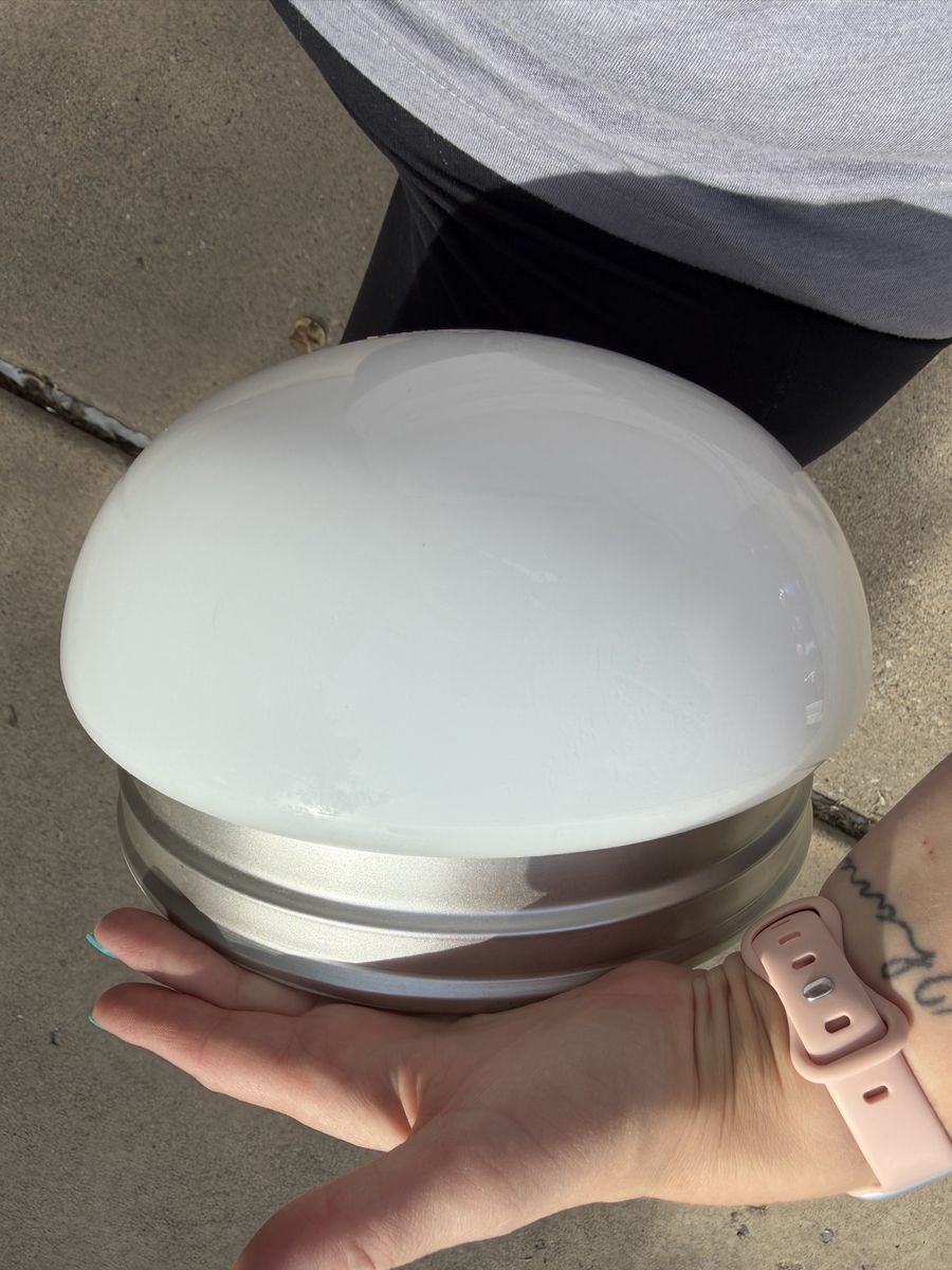 Project Source Brushed Nickel LED Ceiling Light 