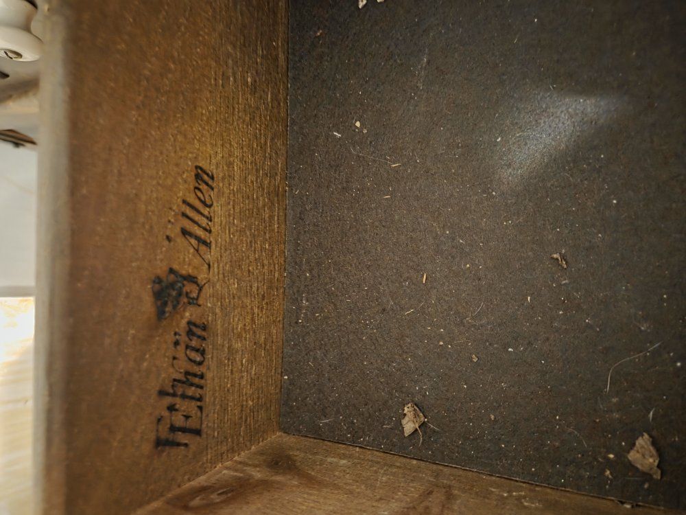 Vintage Ethan Allen Solid Pine Dry Sink - Early Am