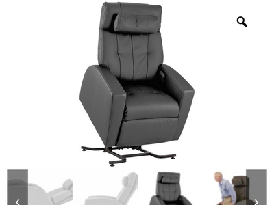 Positive Posture Luma Lift Recliner - Black Power Lift Chair w/ Heat & Zero Gravity
