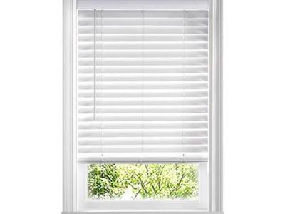 Cordless Faux Wood Blinds (48.5" x 72")