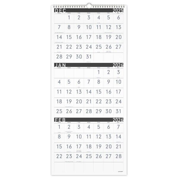 AT-A-GLANCE 2026 Wall Calendar, 12" x 27"