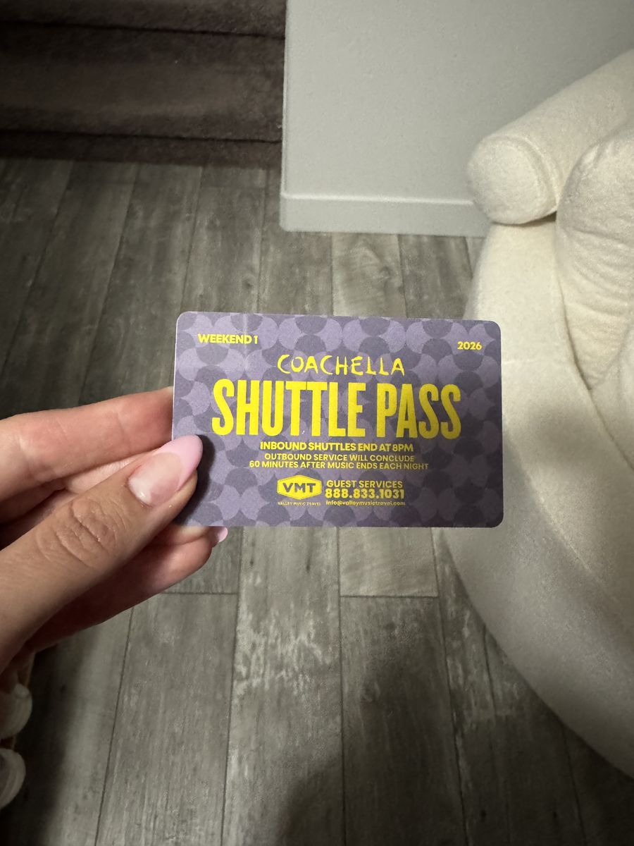 Coachella Weekend 1 shuttle pass (2026)