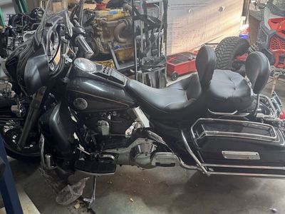 Harley-Davidson Touring Motorcycle, Black
