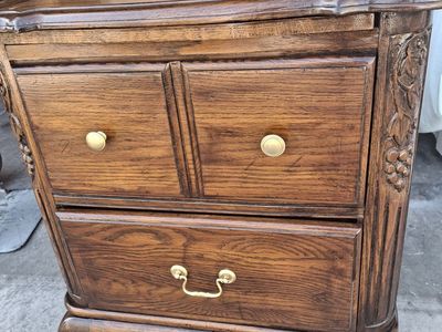 extra tall/real wood night stand/decorative