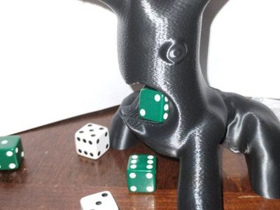 Unique 3D Printed Dice Tower - Black Tree Design for Tabletop RPGs & Board Games
